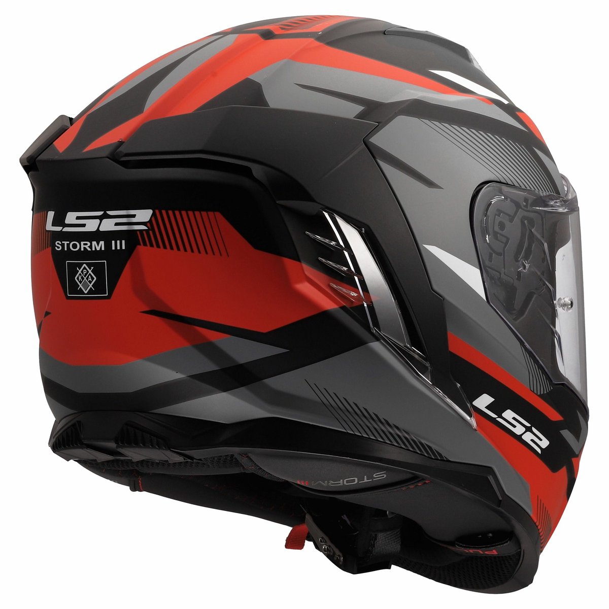 LS2 Helm Storm III Komai FF818 zwart / rood maat 3XL – foto 2
