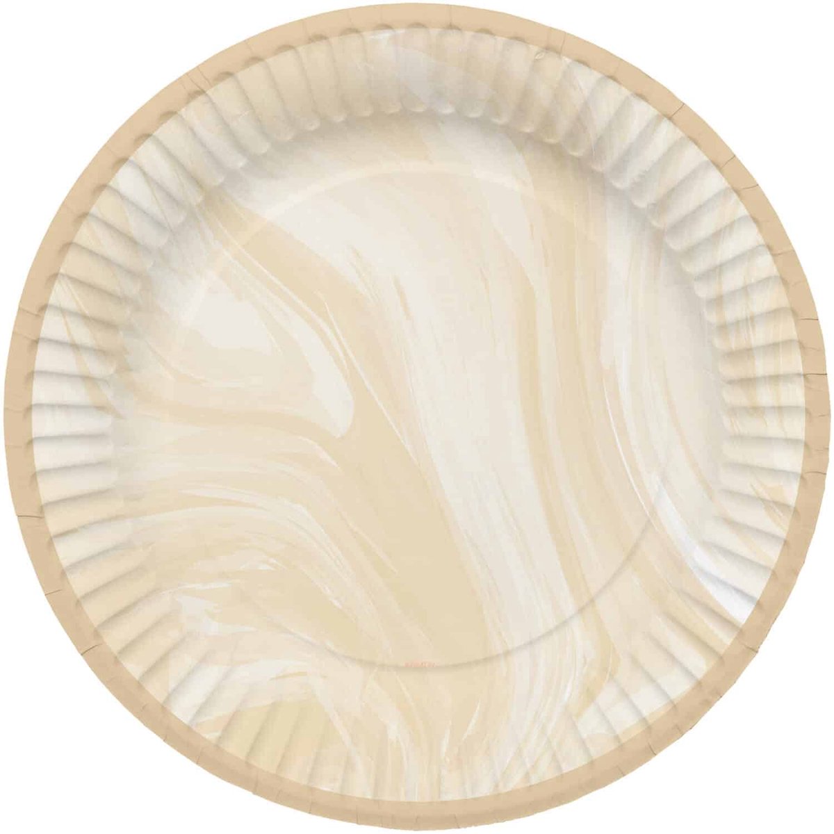 Folat - Borden Marmer Beige 23 cm - 8 stuks