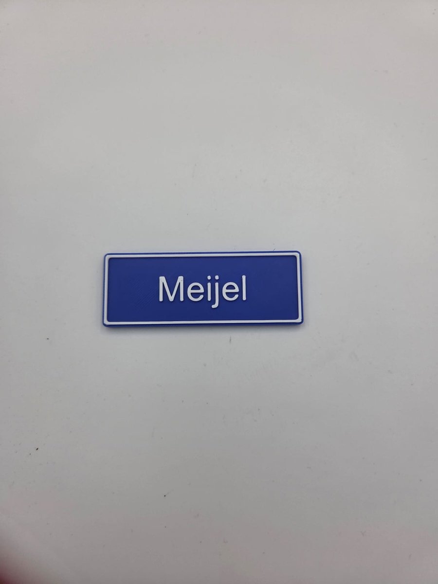 Koelkast Magneet plaatsnaam 8 X 3 CM Meijel