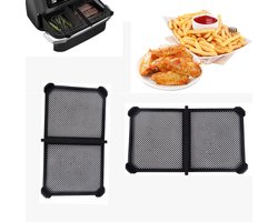 2-delige set Geschikt voor Ninja AF500 airfryer dubbele spatkap