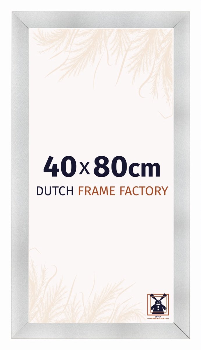 Dutch Frame Factory Fotolijst 40x80 cm - MDF - Aluminium Geborsteld - Praag