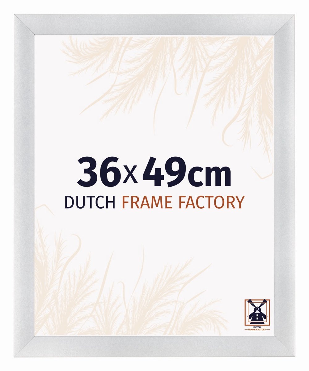 Dutch Frame Factory Fotolijst 36x49 cm - MDF - Zilver Mat - Praag