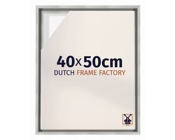 Baklijst 40x50 cm - Zilver Mat - Geschikt voor Canvasdoek - MDF Baklijst Lausanne