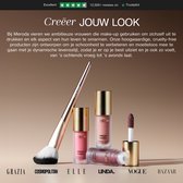 Pinceau à Blush Meroda Vibrant Cheeks – Pinceau de Maquillage végétalien – Pour Blush liquide et crème – Poils synthétiques doux