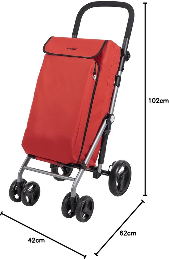 Carlett - Lite Family Lett470 | Chariot Pliant pour supermarché | 4
