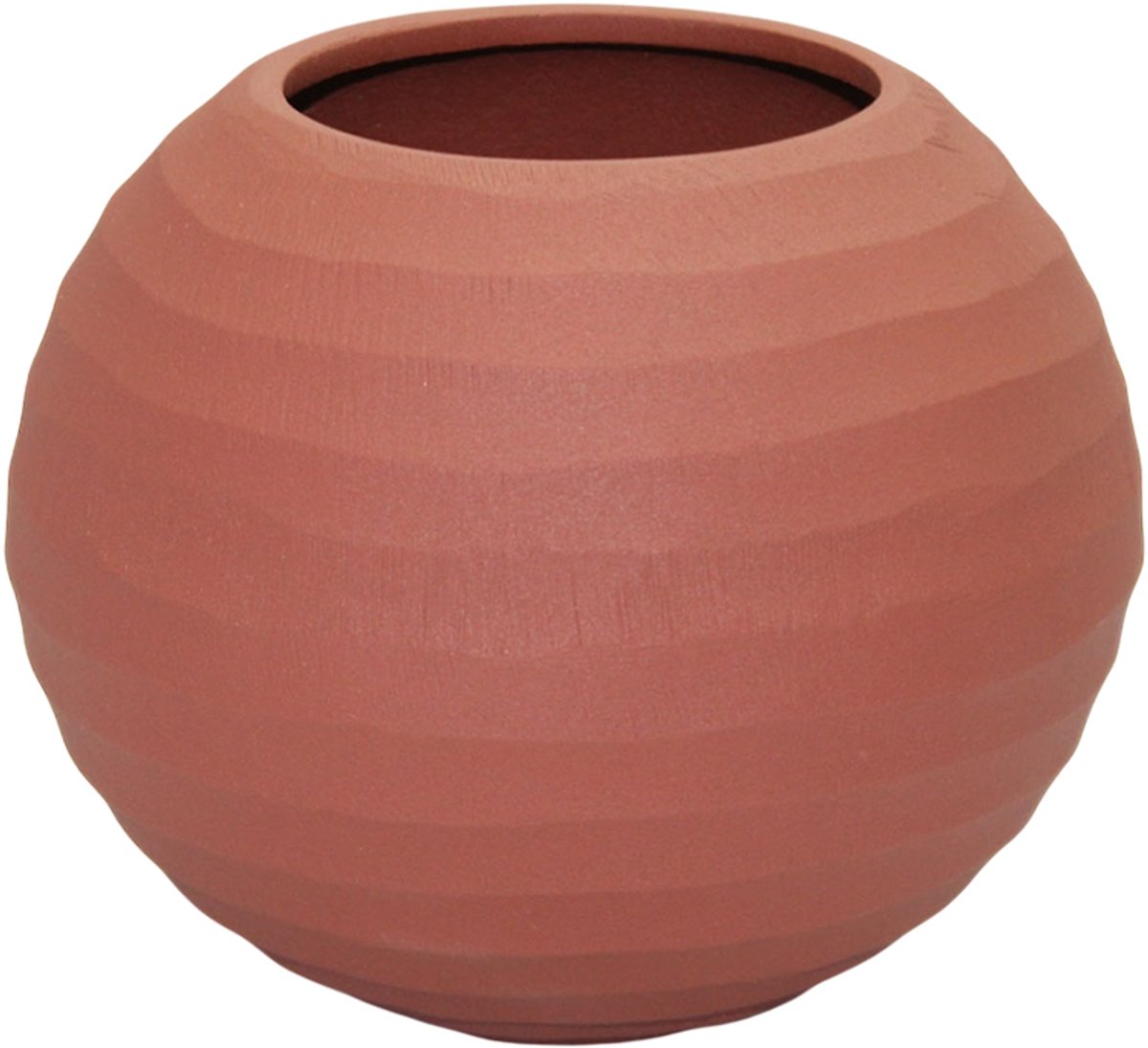 by Mooss - Paudar - Vaas - Planter - Bloempot - Terra - Ã˜ 18 cm - Metaal - Terracotta