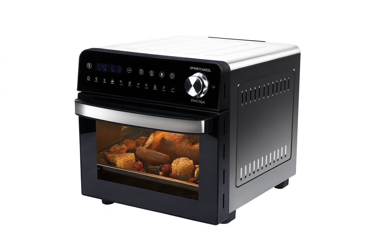 Studio Lyma Mini oven - Airfryer XXL - 14 liter - 1800 Watt - 11 programma's - Inclusief draaispit -