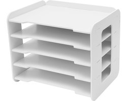 Briefopslag Organisator 5 Lagen A4 Documentenlade Papierfolder Voor Thuiswerk Kantoor School