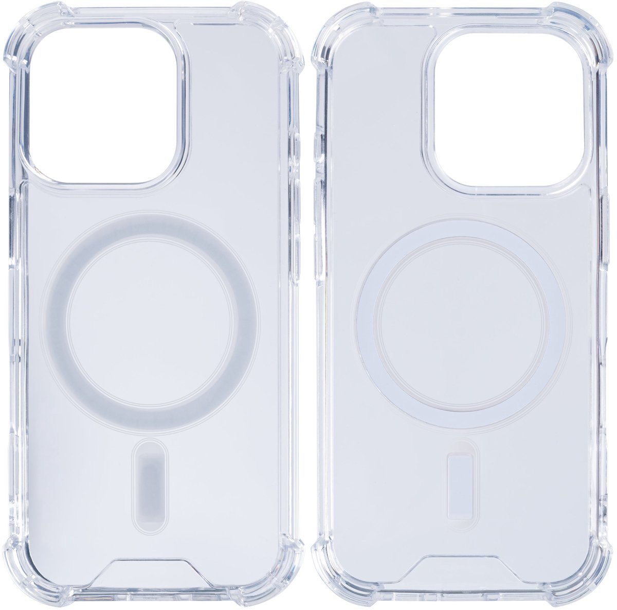 Rixus Anti-Burst Case With MagSafe For Apple iPhone 16 Pro Max Transparent