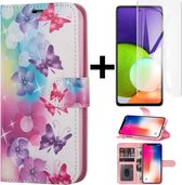 Print Book Case Adapté pour Samsung Galaxy A15 5g/4g - Étui de téléphone - étui portefeuille - porte-cartes - languette magnétique (4)