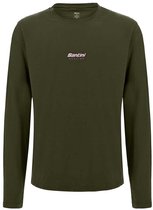 Santini T-shirt Met Lange Mouwen Groen L