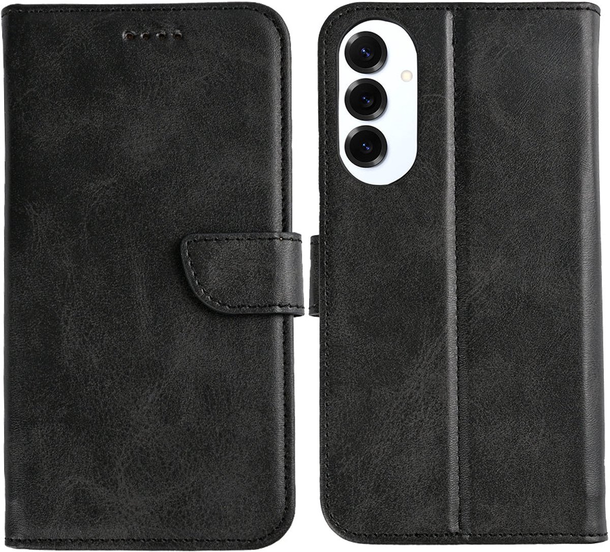 Rixus Bookcase For Samsung Galaxy S25 Edge Black