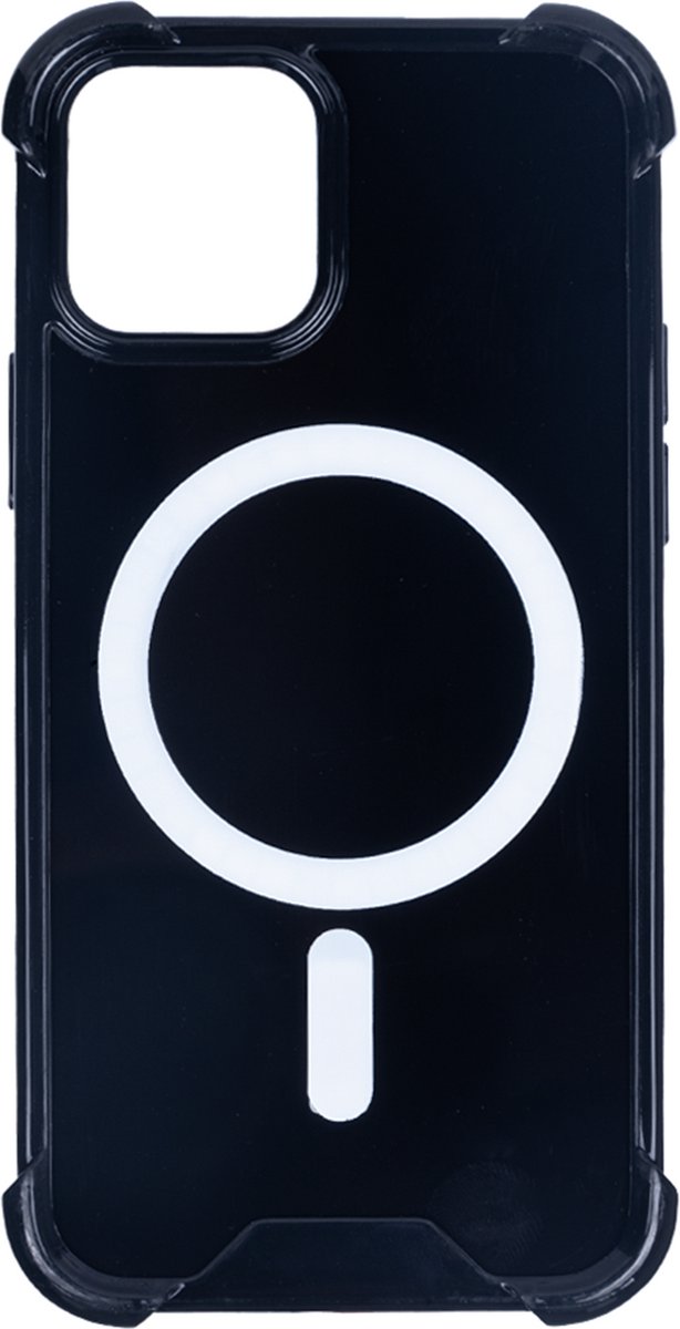 Rixus For iPhone 14 Anti-Burst Case With Magsafe Black