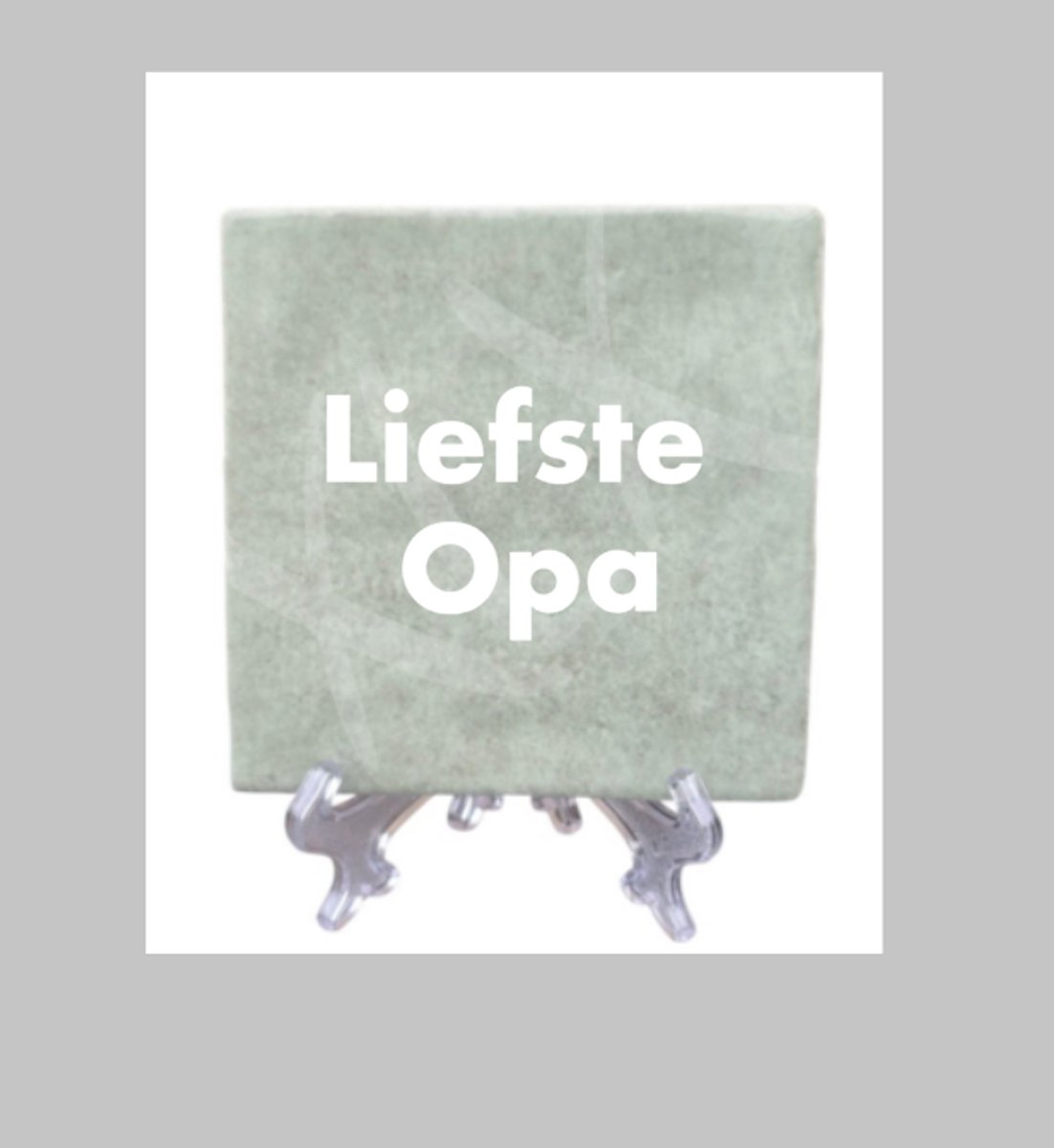 Tegeltje met tekst: Liefste Opa, Tegeltje met tekst: Liefde neemt nooit afscheid, Bedrukt tegeltje, Spreuktegel, Tegeltje met tekst 10x10 cm, Tegeltje, XLX®