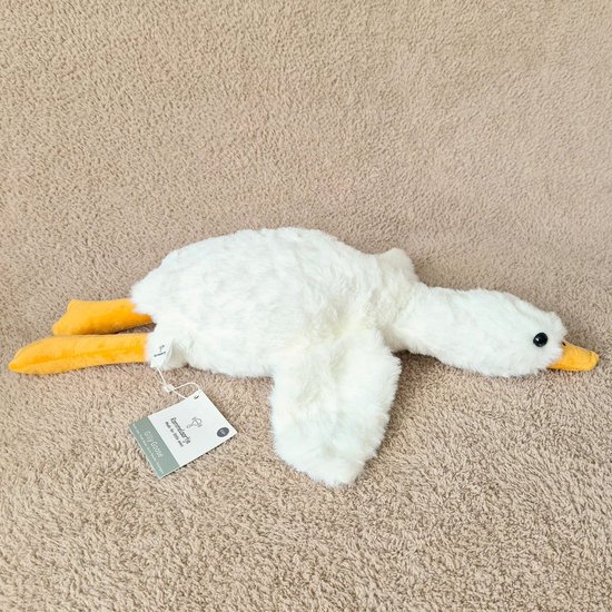 Rammelaartje - babyknuffel - Zachte knuffelgans - Gilly Goose van Little Dutch — afbeelding 3