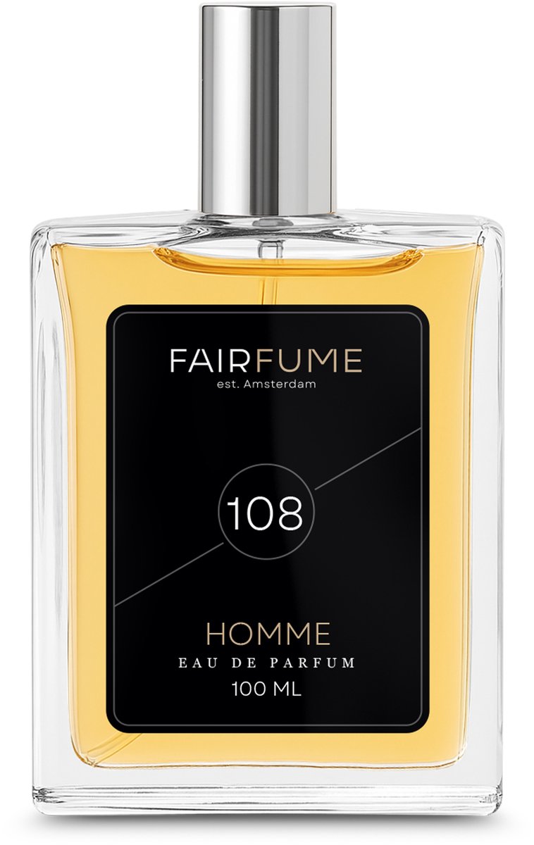 Fairfume - Parfum voor Heren - No. 108 - One Millionaire - Geïnspireerd op Designer Parfum - 100ml - Cadeau Heren