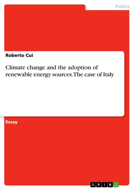 Climate change and the adoption of renewable energy sources. ... - cover