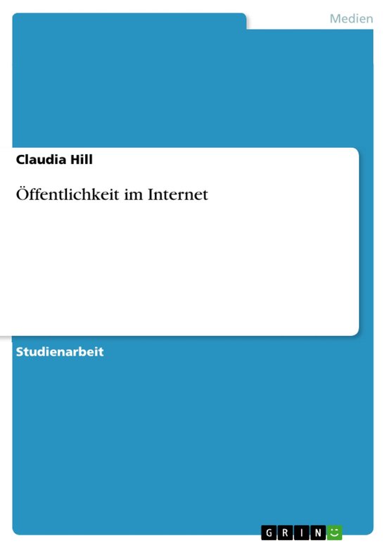 Öffentlichkeit im Internet - cover