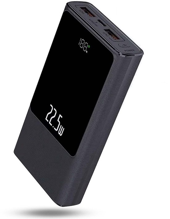 Powerbank 27.000 mAh - 22.5W Snellader - Led Display - 2 Apparaten Gelijktijdig Laden - Geschikt voor Tablet, Noodradio, Apple, iphone/samsung/universeel - NL Handleiding Digitaal