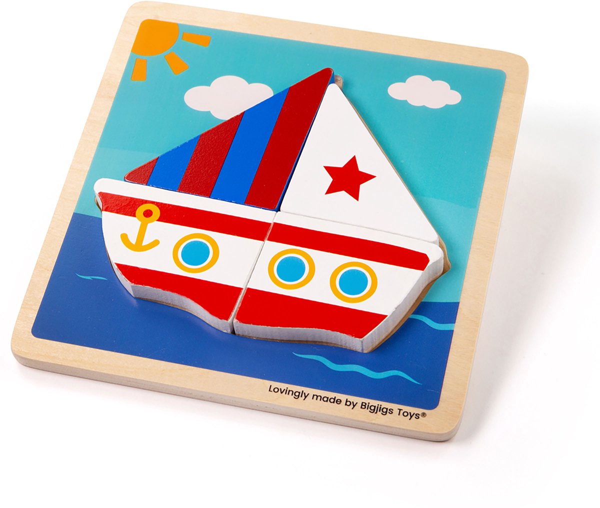 Houten puzzel Boot