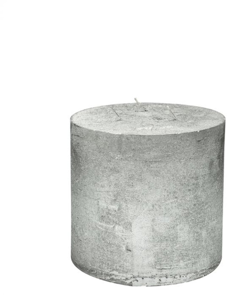 Stompkaars - stompkaars | silver | ø15x15 cm - zilver - ø15x15x