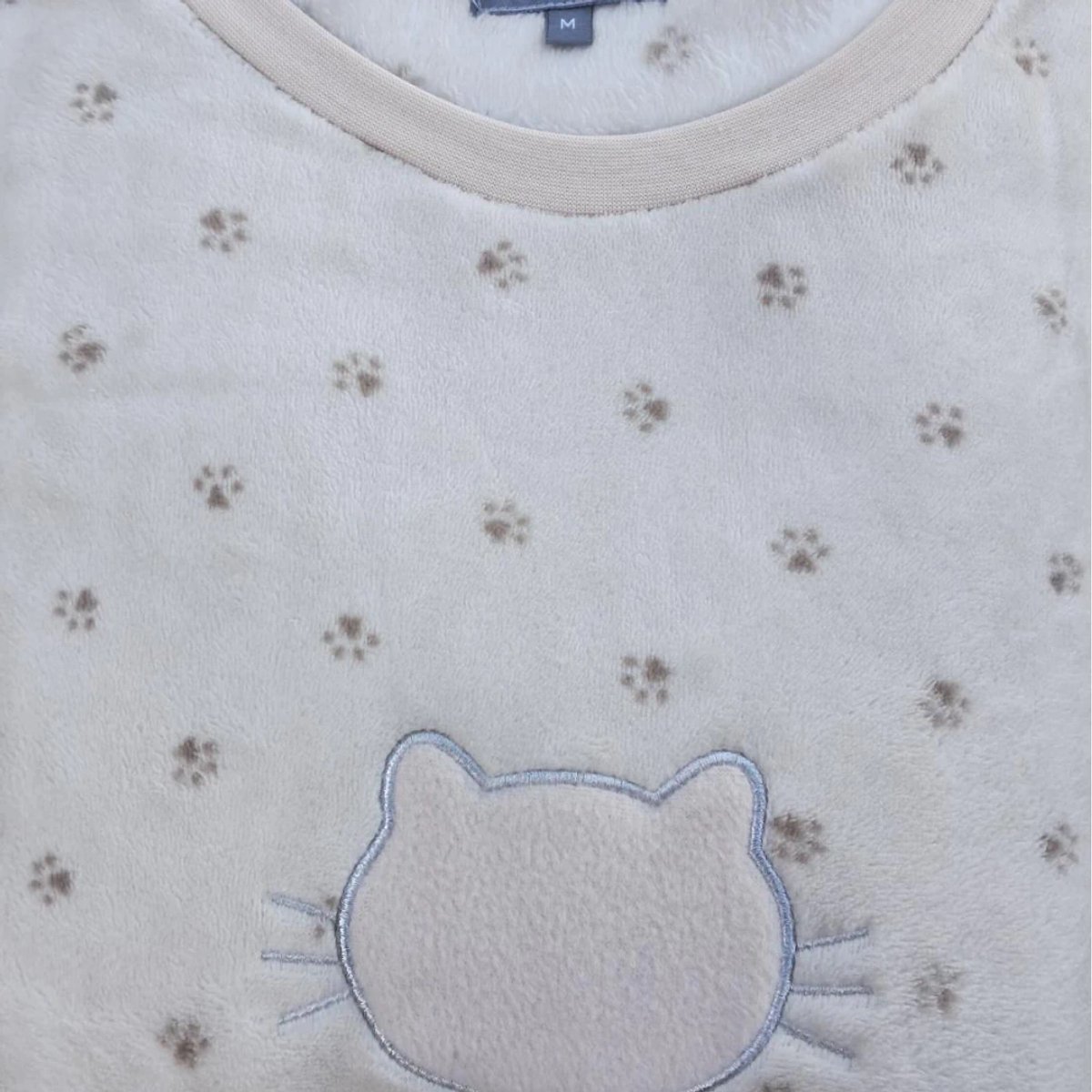 Cocodream dames huispak - fleece - maat XL - Paw - zand