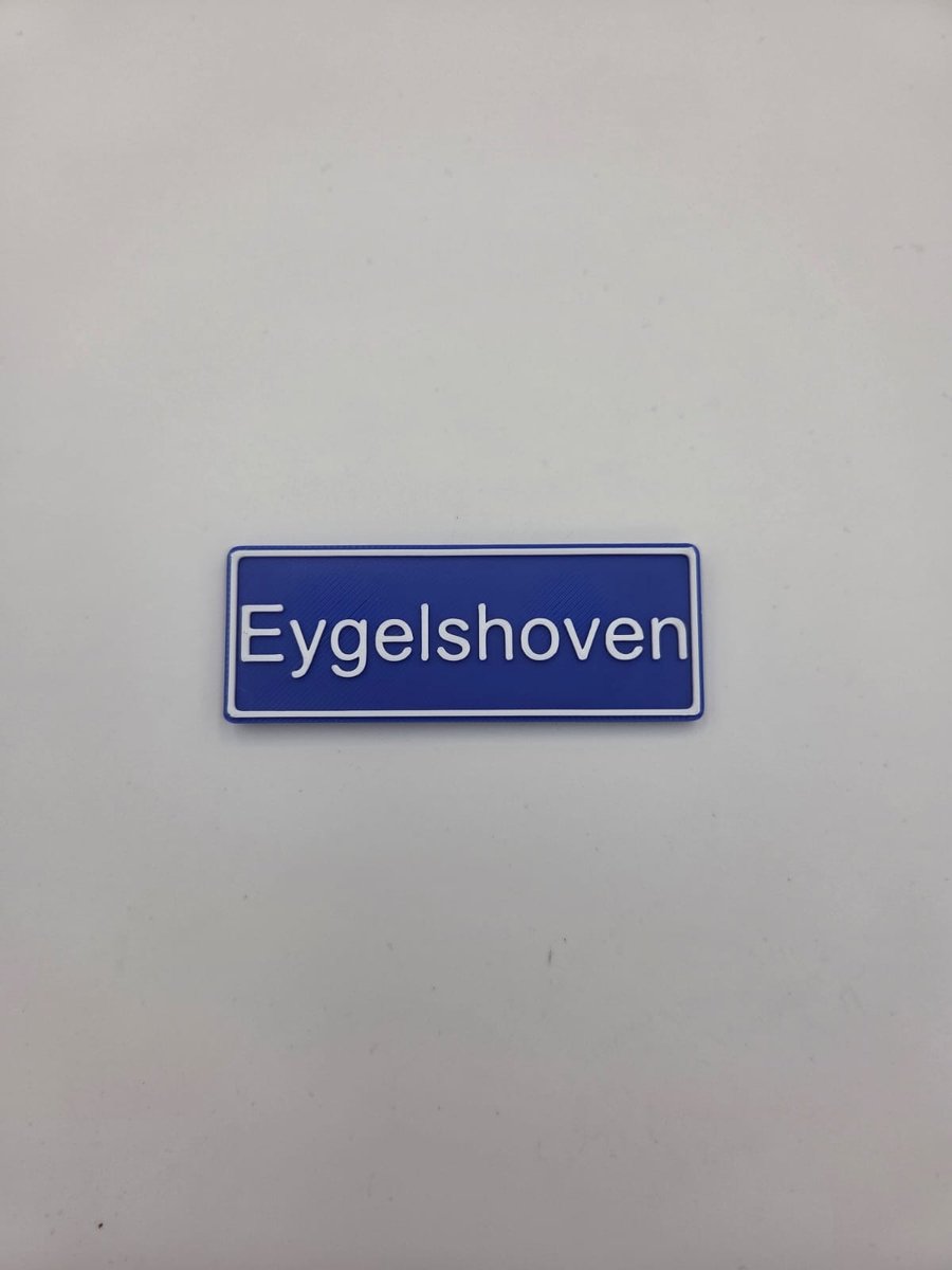 Koelkast Magneet plaatsnaam 8 X 3 CM Eygelshoven
