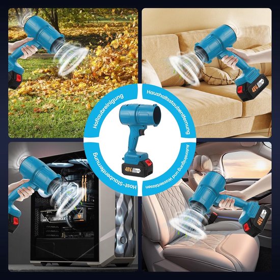 Draadloze bladblazer 38000 tpm - Compacte stofblazer voor tuin en auto van Spaerxx — afbeelding 2