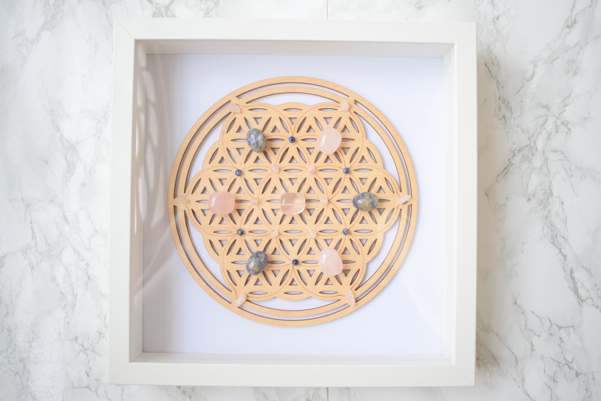 Mandala in lijst #7 "Innerlijke vrede en emotionele harmonie"