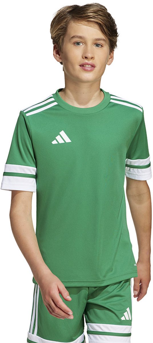 Adidas Squadra 25 T-shirt Met Korte Mouwen Groen 9-10 Years Jongens,Meisjes