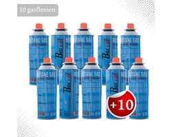 Gasfles butaan gasbus met inhoud van 227gram - 10 stuks in de verpakking