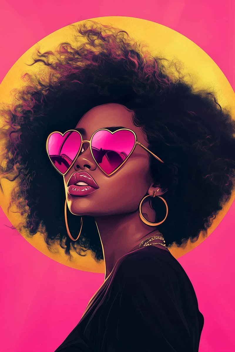 Hart Zonnebril Poster - Fashion Posters - Portret - Wanddecoratie Tienerkamer - 180 gram p