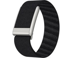 Stravo Nylon Vervangend Bandje geschikt voor Whoop 5.0 (Zwart) | Comfortabel & Praktisch Polsbandje
