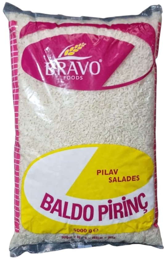 Bravo Baldo Rijst 5 kg – Premium Kwaliteit Lange Korrel Rijst voor Gezonde Maaltijden - Bravo Baldo Pirinç 5 kg – Premium Kalite Uzun Taneli Pirinç ile Sağlıklı Yemekler - Bravo Baldo Rice 5 kg – Premium Long Grain Rice for Healthy Meals