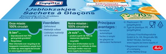 Toppits IJsblokzakjes 10 stuks — afbeelding 2