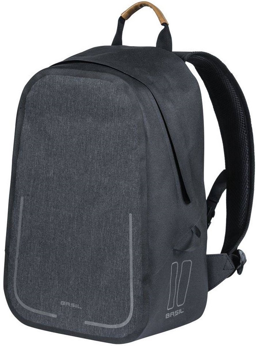 Basil Urban Dry Fietsrugzak - Enkele fietstas - Grijs - 18 Liter