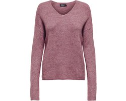Only Trui Onlcamilla V-neck L/s Pullover Knt 15204588 Renaissance Ros/melange Dames Maat - M