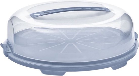 Rotho Fresh taartdoos - BPA vrij - met afsluitbare clips - handig mee te nemen door handgreep