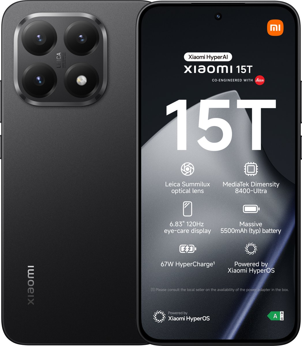 Xiaomi 15T - 12GB/256GB - Zwart