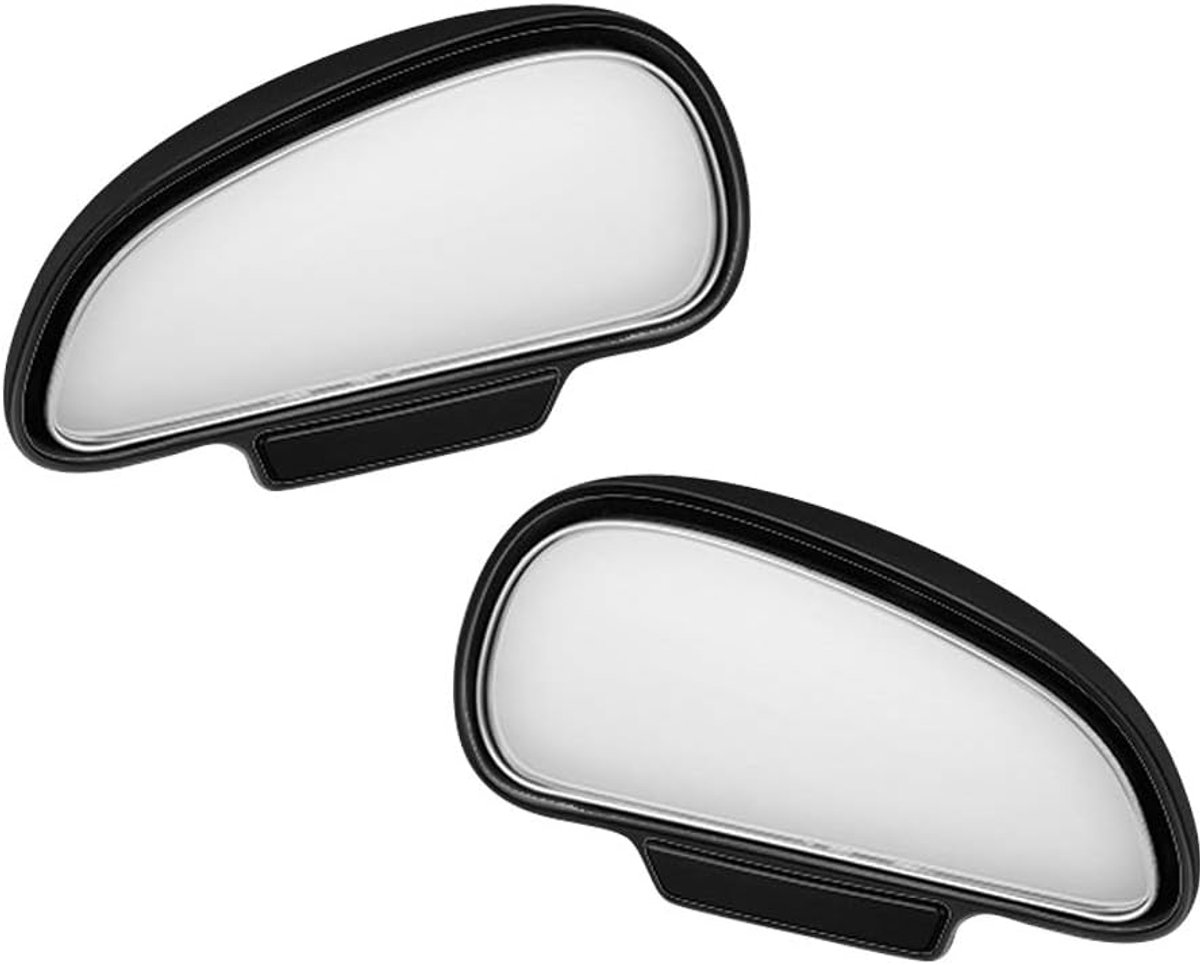 Image of 2 Packs Wide Angle Blind Spot Mirror voor Auto's - Verstelbare 360 Graad Hulp Spiegel - Universele Gebogen Zijspiegel voor Auto Truck SUV RV Van (Zwart)