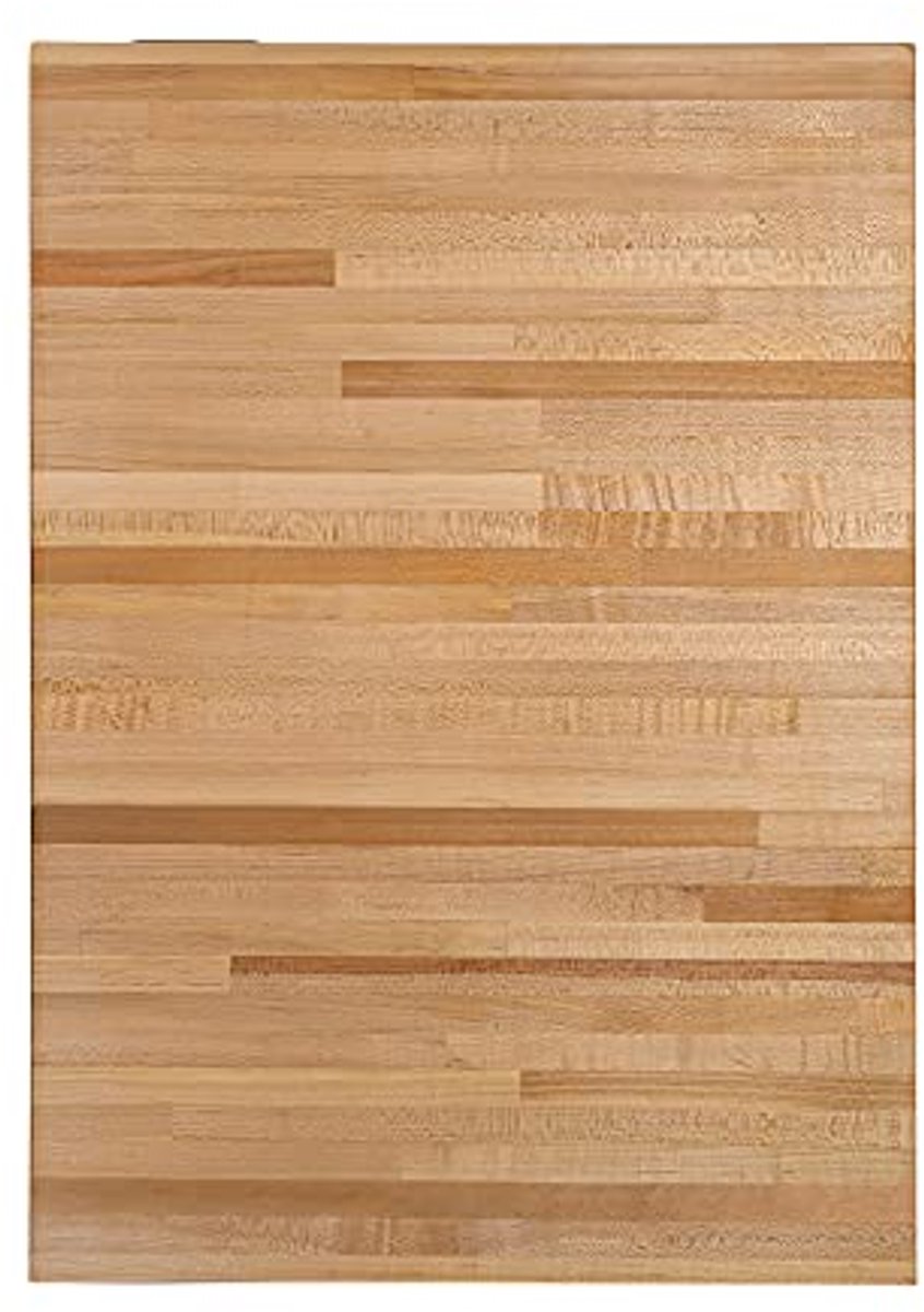 Butcher Block Aanrechtblad - Hard Hout, Omkeerbaar & Voedselveilig, 3,8 cm Dikte, 30 cm x 63,5 cm
