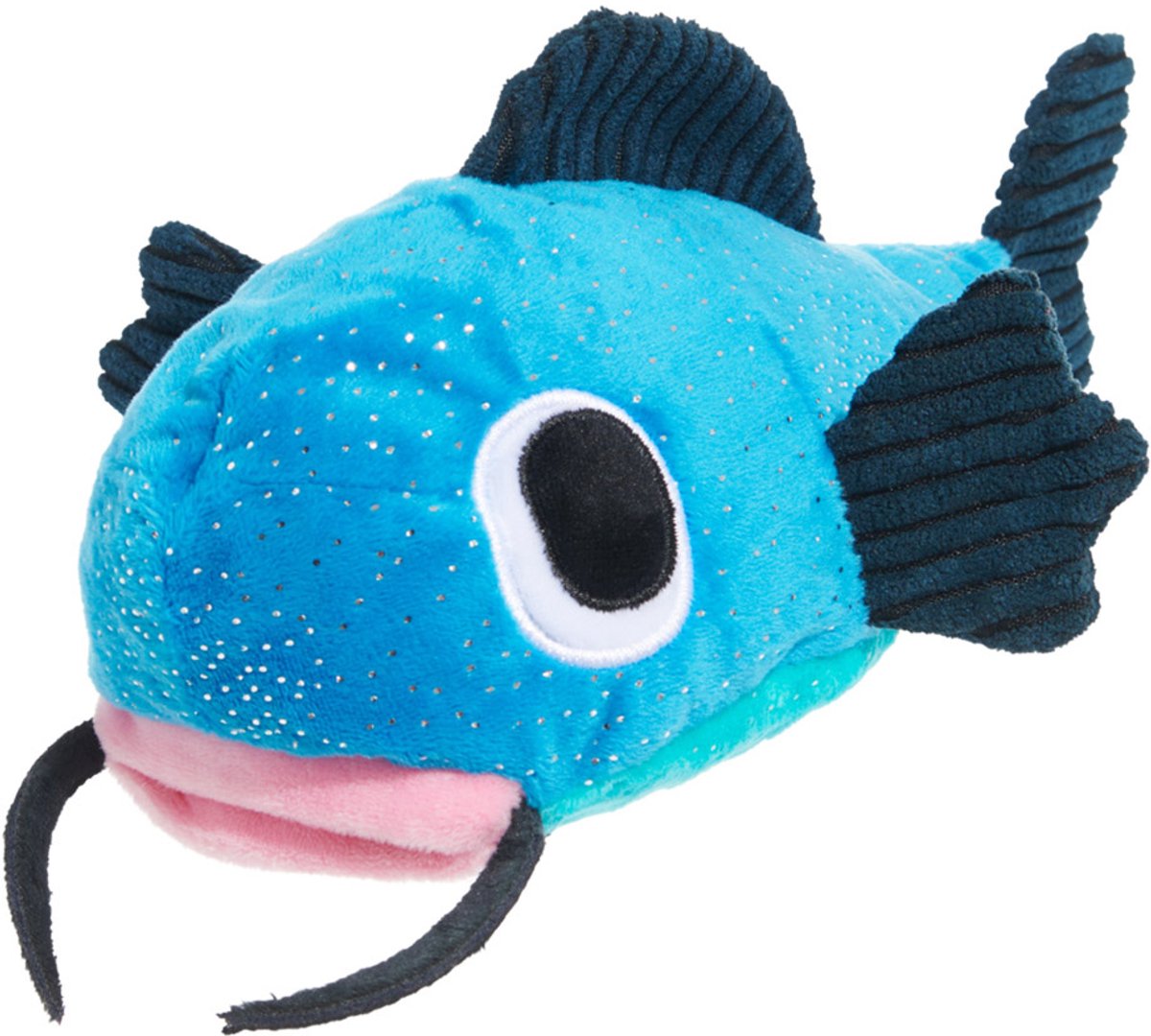 Bark catfisch claude meerval hide & seek pluche blauw 21,5x24x11 cm