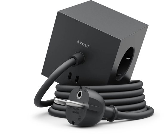 Design Stekkerdoos met USB-C & 3 Meter Kabel - AVOLT - Bol