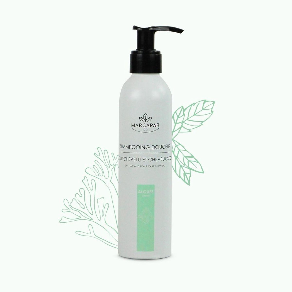 Zachte shampoo voor hoofdhuid en haar met zeewier