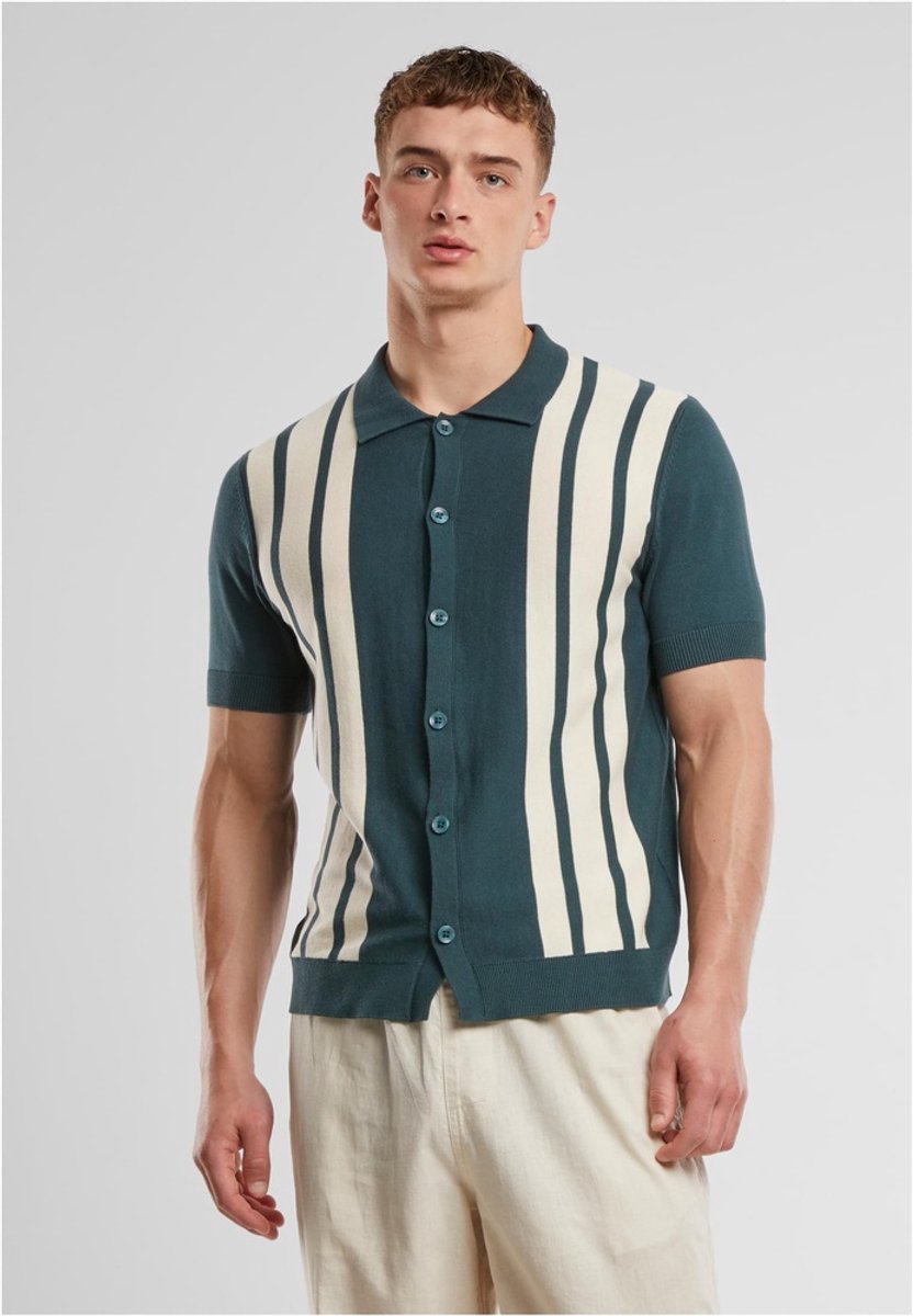 Urban Classics Knit Retro Overhemd M Groen