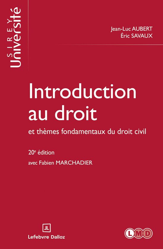Université - Introduction au droit et thèmes fondamentaux  ... - cover