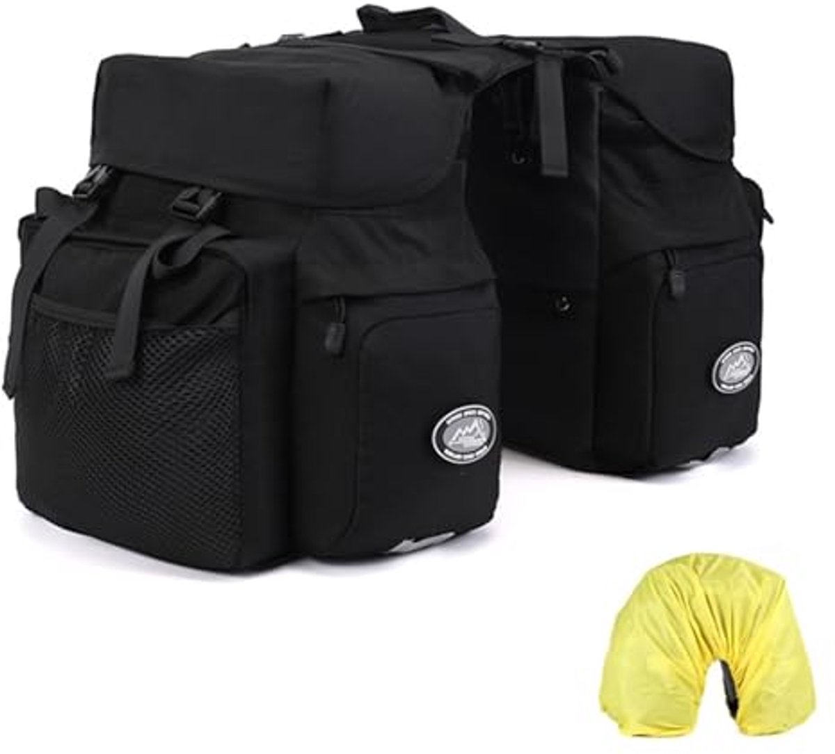 Waterdichte Fietspanniers met Reflecterende Trim - 50L Capaciteit voor Fietsen