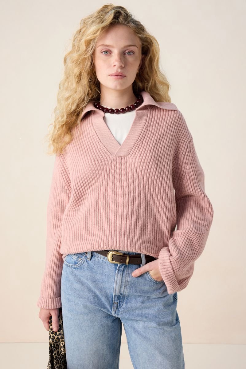Sissy-Boy - Roze trui met V-hals