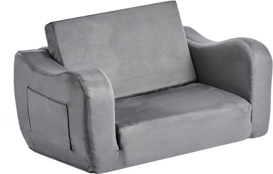 YOLO SHOP® Kinderfauteuil kinderzetel 2 in 1 uitklapbaar kinderbankje voor de