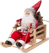 Slee met rendieren De slee van de kerstman getekend met één lijn